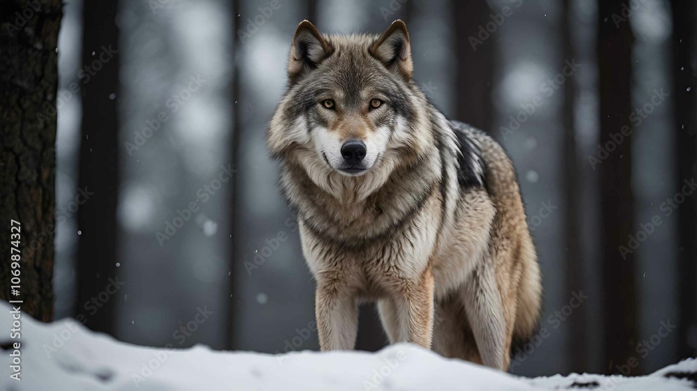 Majestic Wolf in the Wilderness Majestic Wolf in the Wilderness
