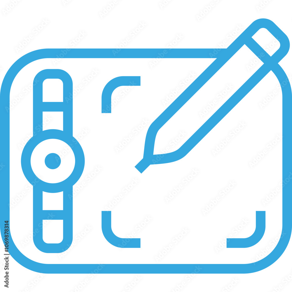 Creative Digital Design Workspace Featuring a Stylus on a Graphic Tablet for Illustration and Product Creation in a Bright Setting Creative Digital Design Workspace Featuring a Stylus on a Graphic Tablet for Illustration and Product Creation in a Bright Setting