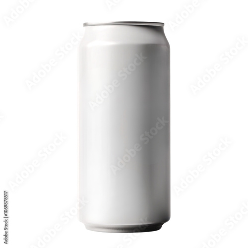 A blank white tin can for product mockup