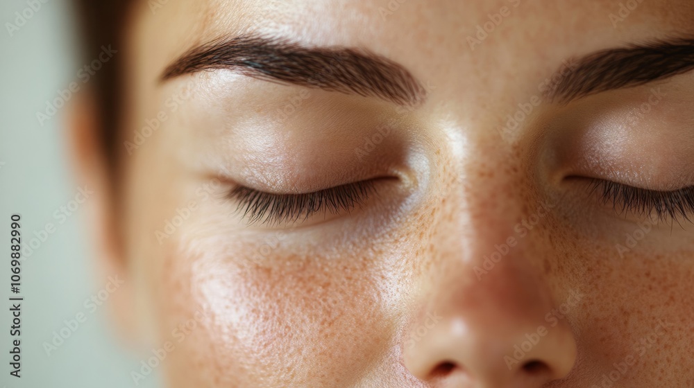 Fototapeta premium close-up clean and beautiful woman face