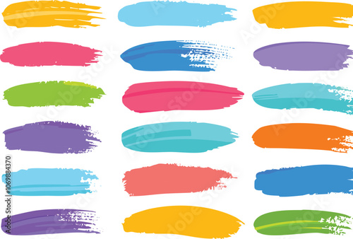 set of colorful bubbles