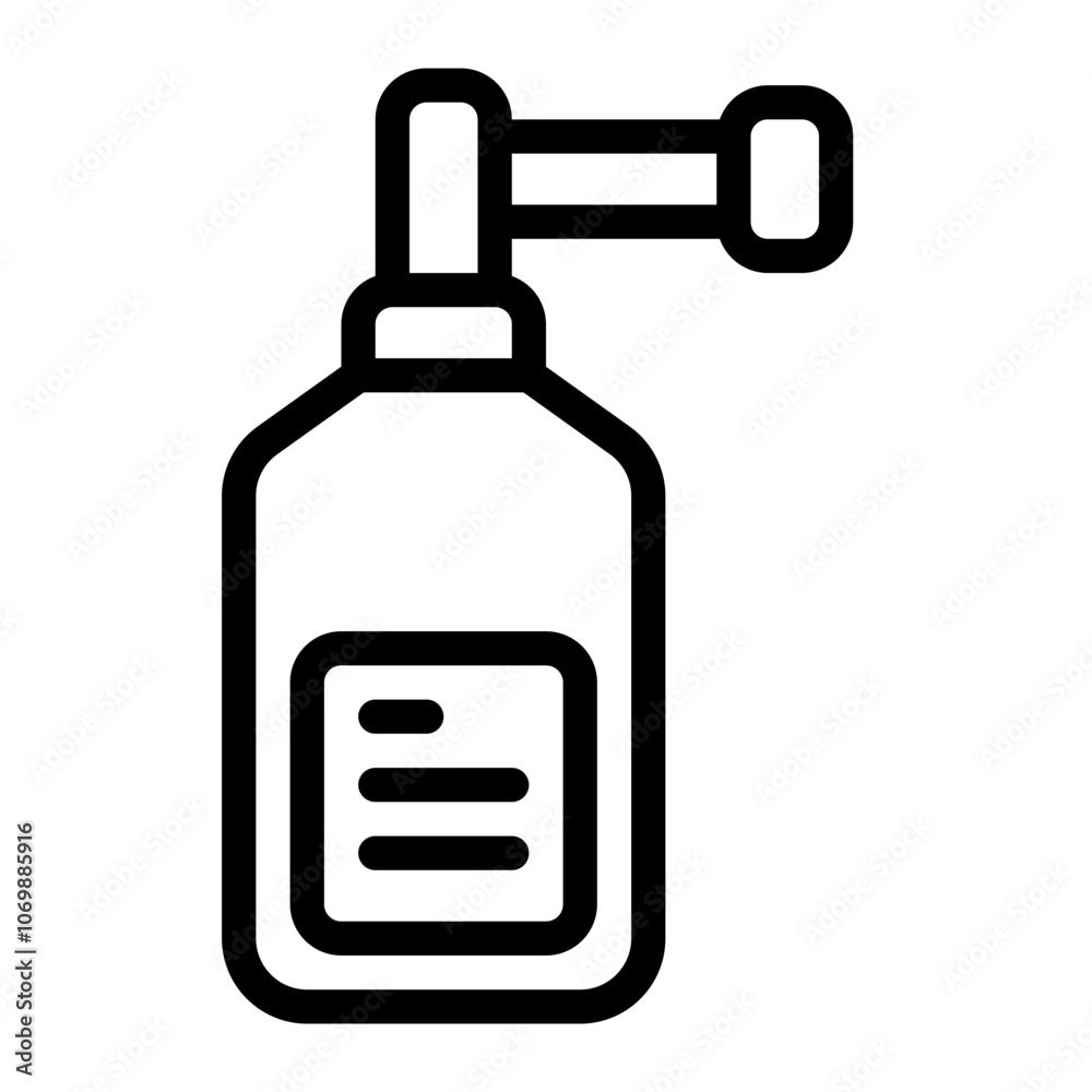 Oral Spray Line Icon Oral Spray Line Icon