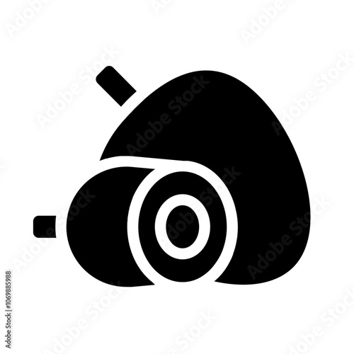 Palm Kernel Split Solid Icon
