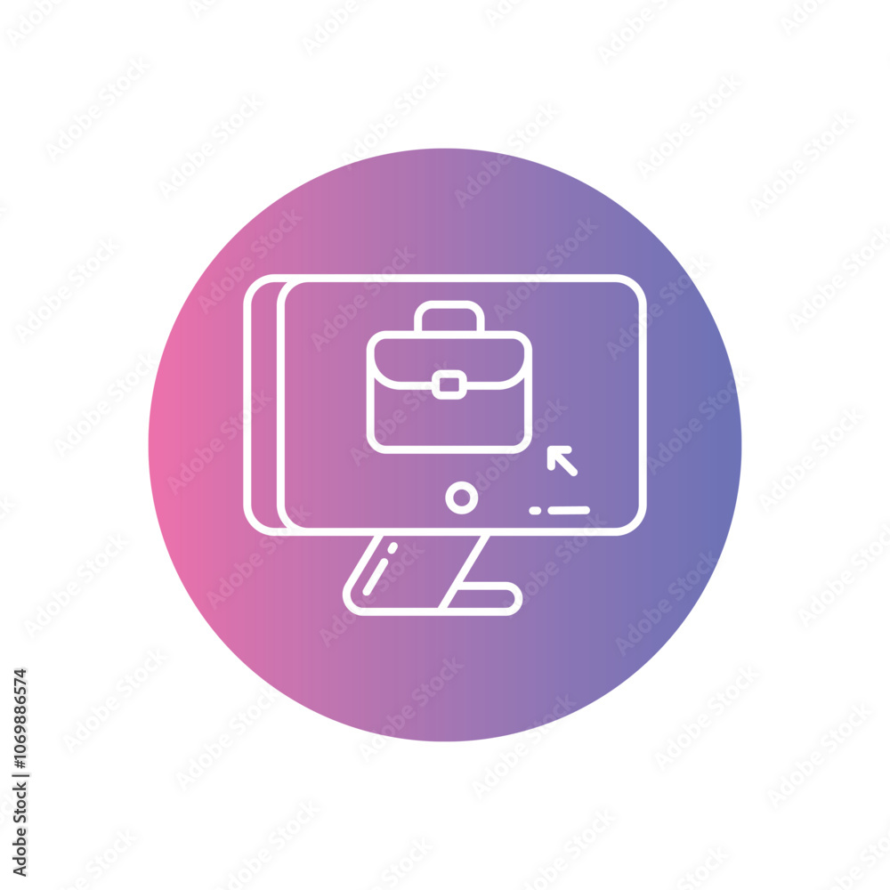 Job Application vector icon stock illustration Job Application vector icon stock illustration