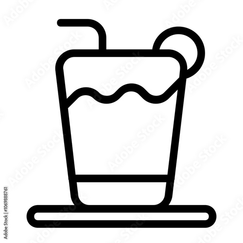 Warm Juice Line Icon
