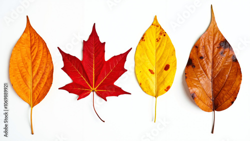 Vibrant Autumn Leaves Collection: Seasonal Colors for Nature-Inspired Design and Fall Marketing Campaigns