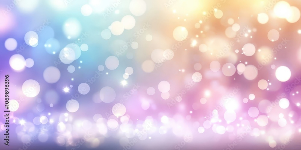 Fototapeta premium Colorful Bokeh Background with Sparkle and Glitter Effects