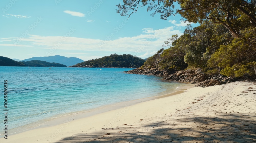 The picture of the sea, the beach and the bright blue sky is a beautiful sea view in summer, giving a refreshing and relaxing feeling. The picture of the sea, the beach and the bright blue sky is a beautiful sea view in summer, giving a refreshing and relaxing feeling.
