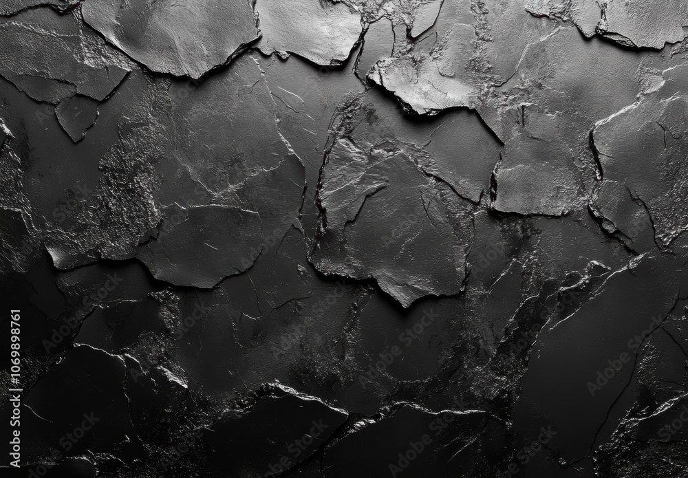 Black Cracked Texture.