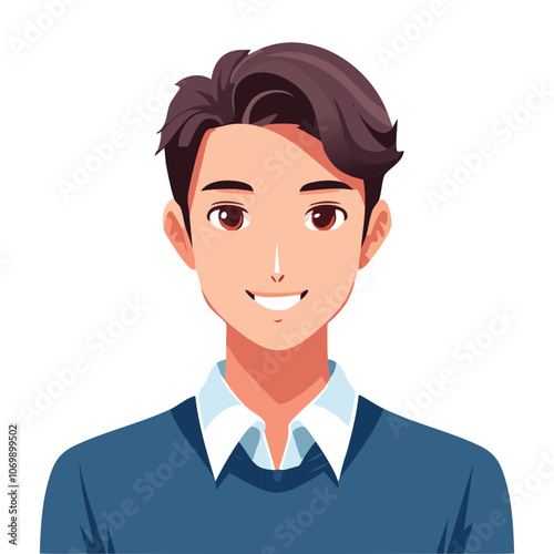 Portrait of handsome man smiling