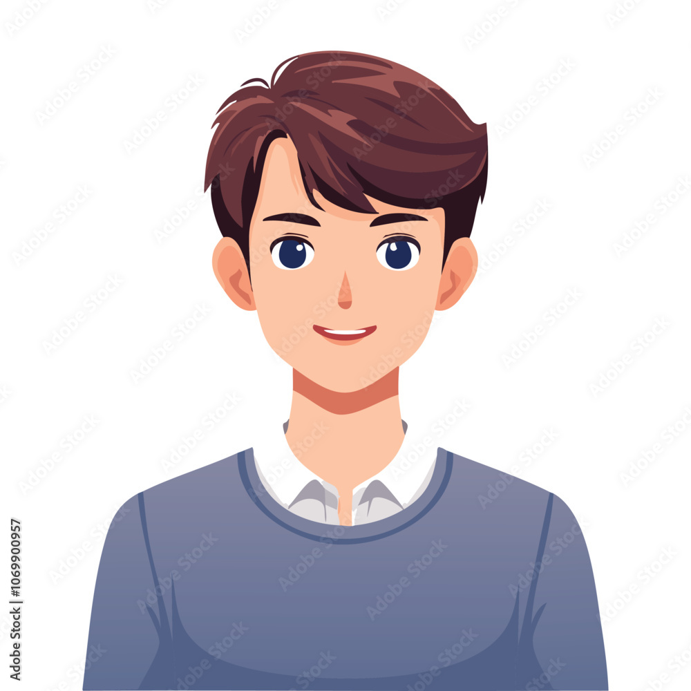 Portrait of handsome man smiling Portrait of handsome man smiling