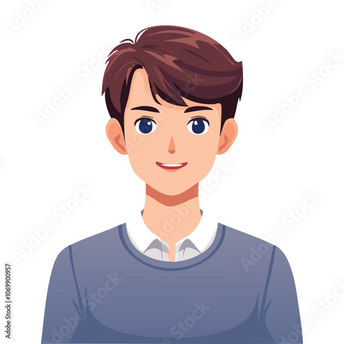 Portrait of handsome man smiling