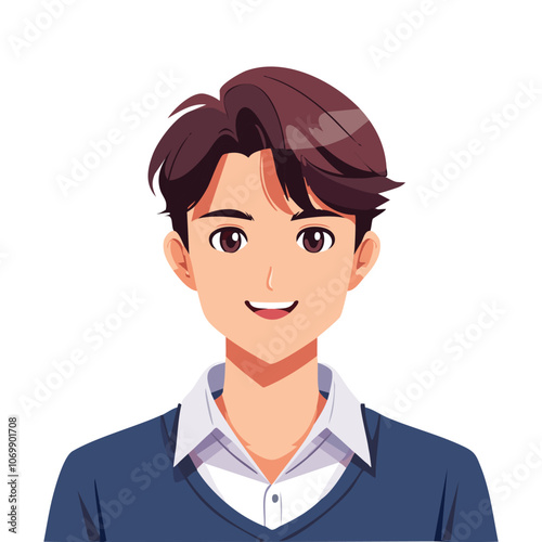Portrait of handsome man smiling