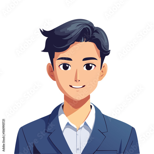 Portrait of handsome man smiling