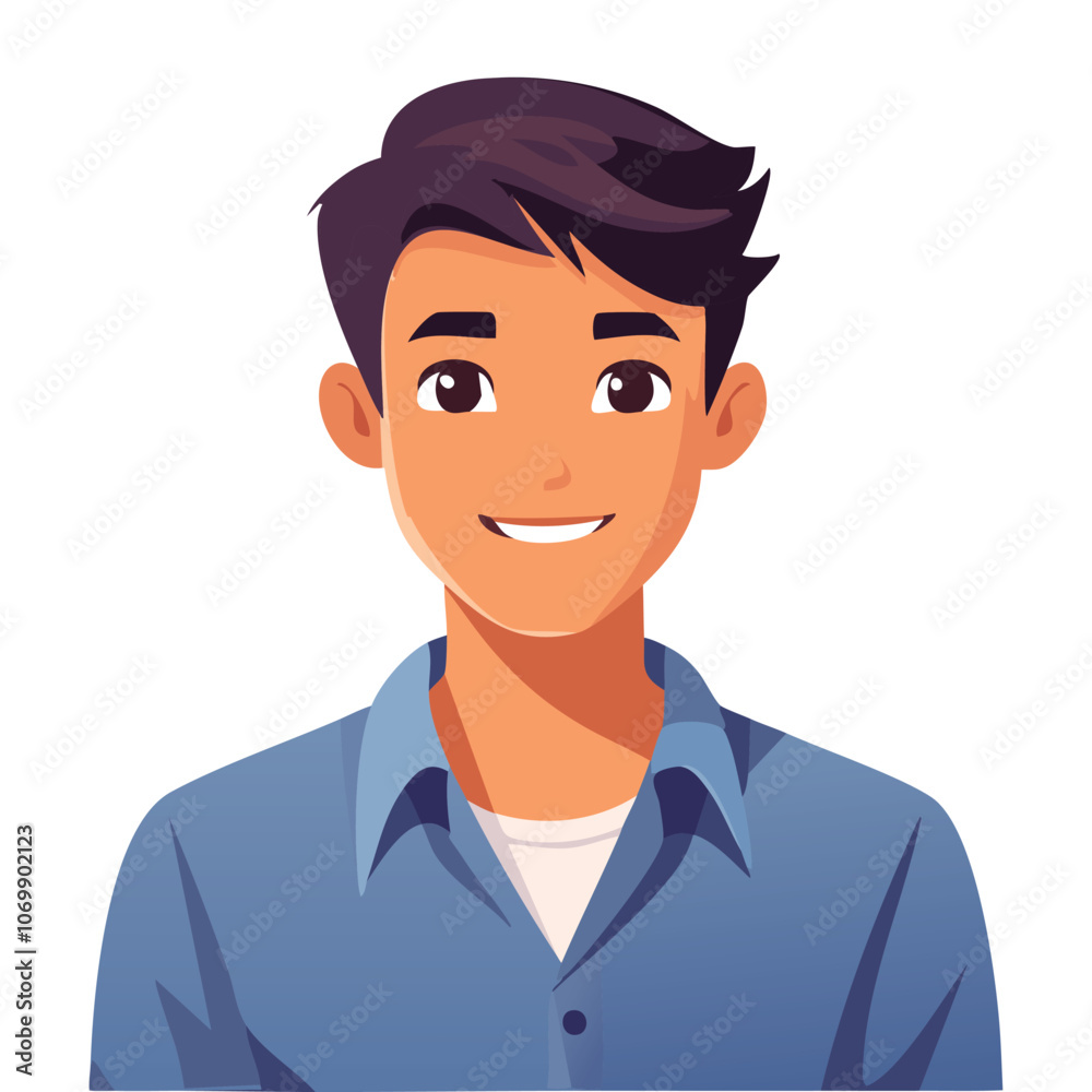 Portrait of handsome man smiling Portrait of handsome man smiling