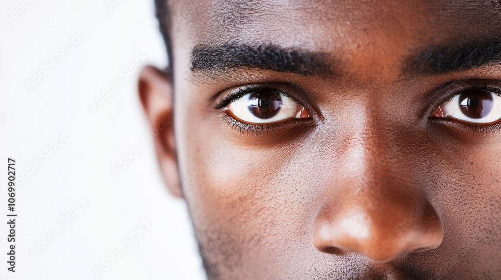 Obraz premium close-up black man face