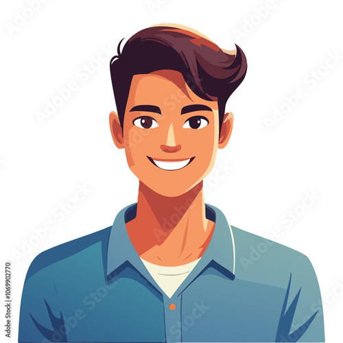 Portrait of handsome man smiling