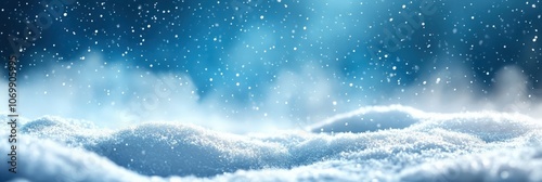 Serene Snowfall in an Elegant Ultrawide Background