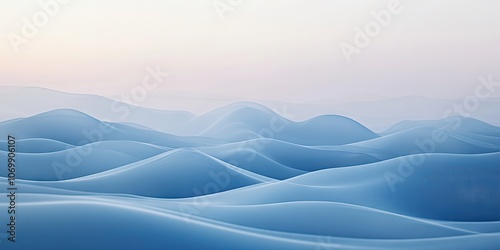 Soft and tranquil abstract background featuring a serene blue gradient aesthetic, perfect for creating a calming and peaceful visual experience.