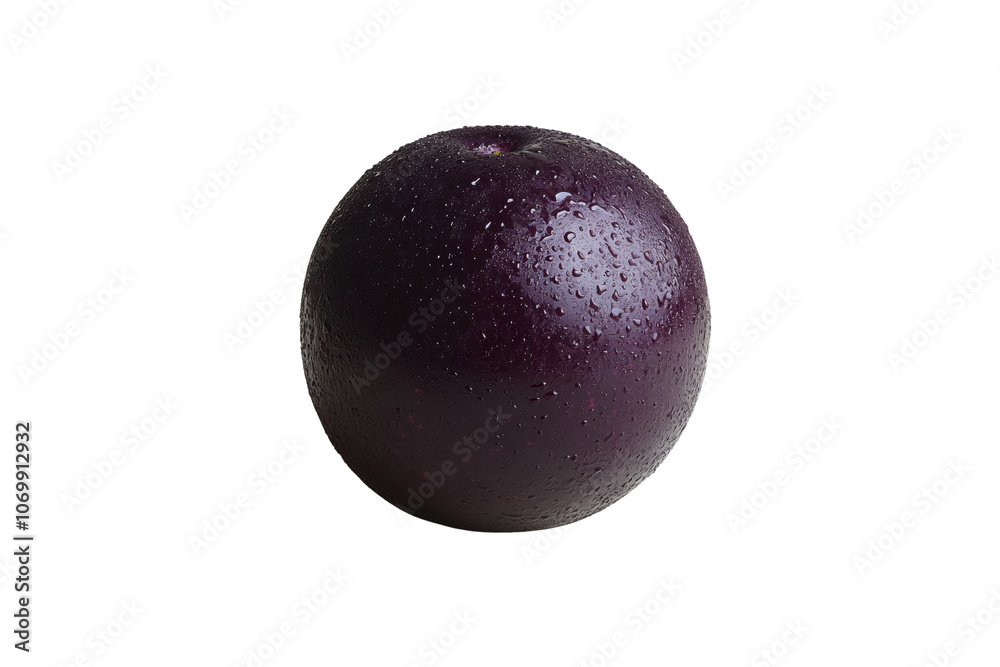 Fresh purple fruit with water droplets on black background, showcasing its vibrant color and texture. Perfect for healthy eating and culinary uses Fresh purple fruit with water droplets on black background, showcasing its vibrant color and texture. Perfect for healthy eating and culinary uses