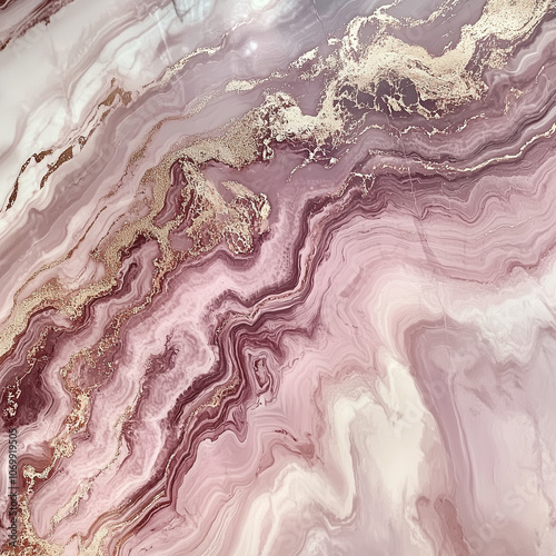 Rose gold marble surface