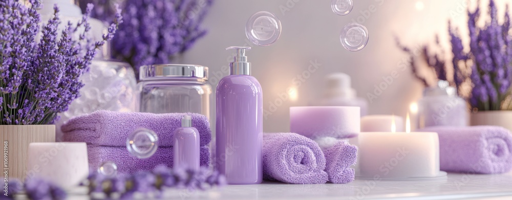 Lavender Spa Products and Candles