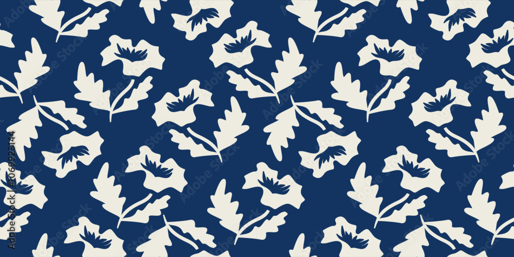 hand drawn flowers, seamless patterns with floral for fabric, textiles, clothing, wrapping paper, cover, banner, home decor, abstract backgrounds  tropical seamless  for fabric textile wallpaper.