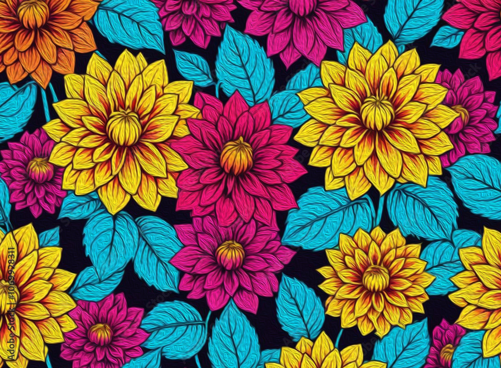 Botanical pattern for printing on wall decorations, covers. Artistic brush strokes. Botanical pattern for printing on wall decorations, covers. Artistic brush strokes.