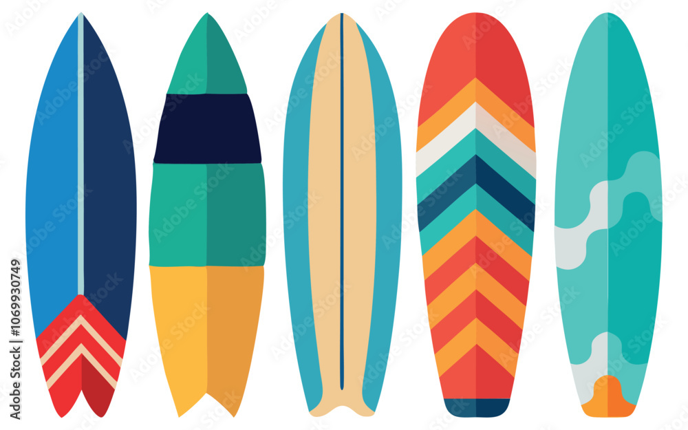 surfboard element collection white background surfboard element collection white background