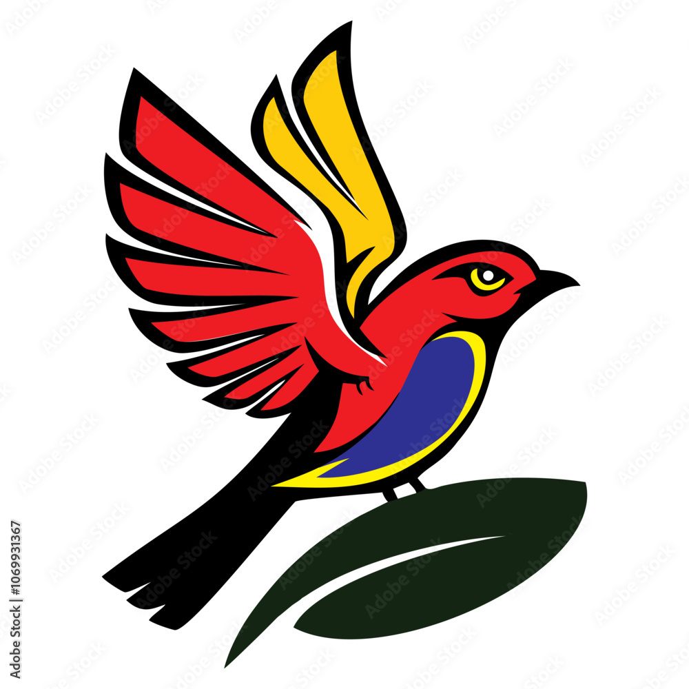 Naklejka premium bird of paradise