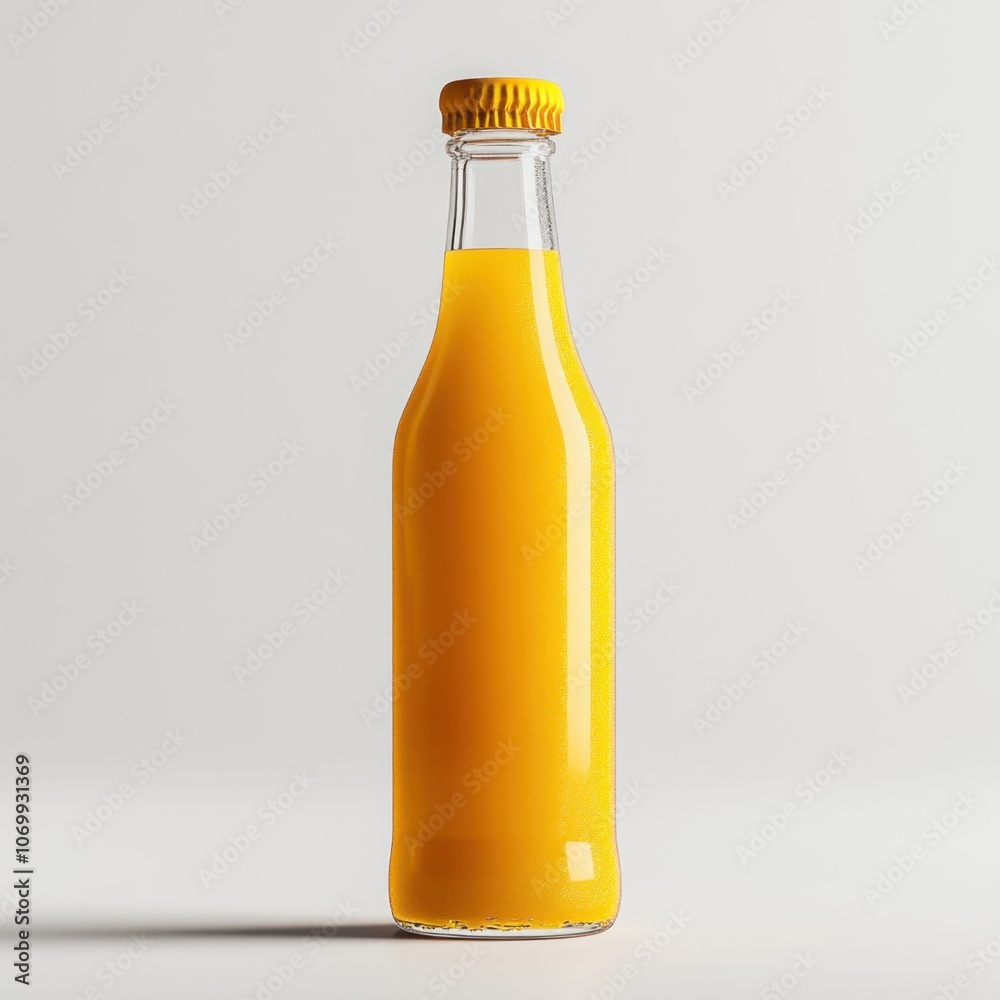 Glass Bottle of Orange Juice Glass Bottle of Orange Juice