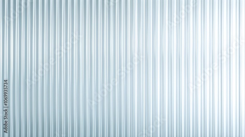 Seamless corrugated ribbed transparent glass texture.	