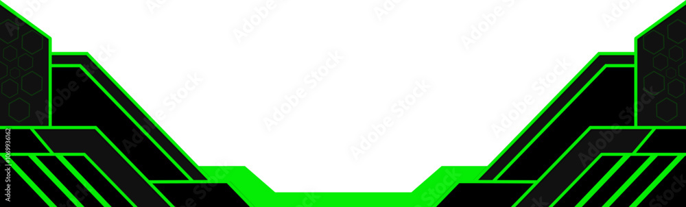 Futuristic Tecno Shape Border Futuristic Tecno Shape Border