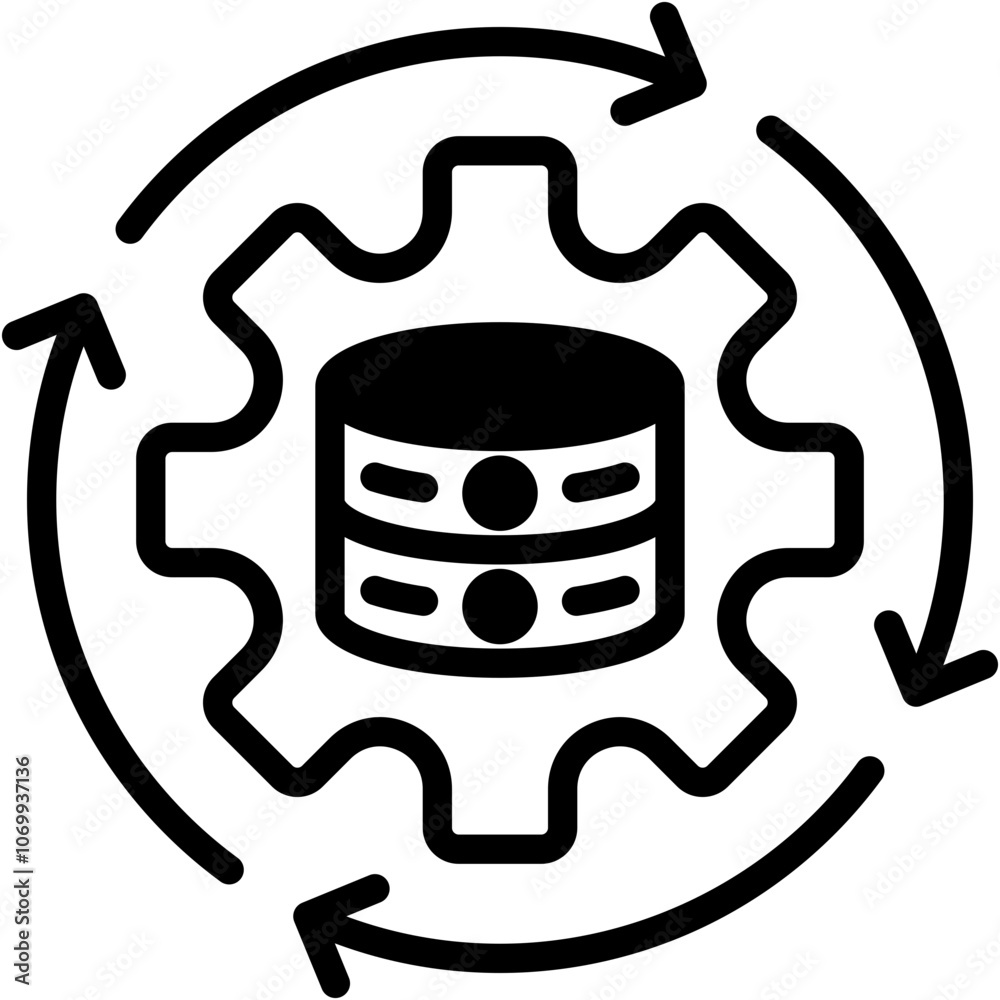 Data Processing Icon Data Processing Icon
