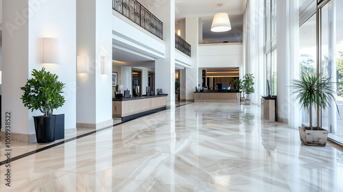 Luxurious 5-Star Hotel Lobby with Elegant Decor