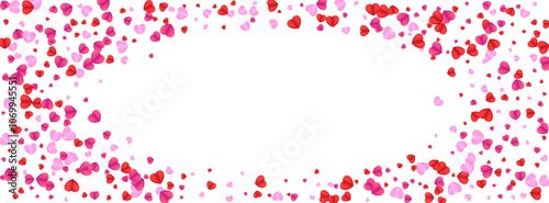 Wallpaper Mural Red Heart Background White Vector. Card Pattern Confetti. Violet Gift Backdrop. Tender Confetti Wedding Illustration. Pink Fall Texture. Torontodigital.ca