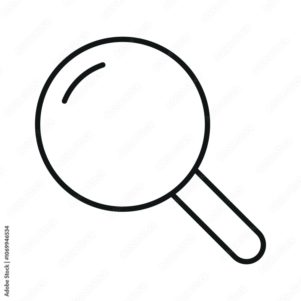 Magnifier line icon editable stroke search symbol Magnifier line icon editable stroke search symbol