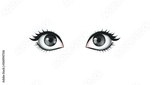 Black Eyeglasses on White Background Highlighting Minimalist Design and Modern Simplicity