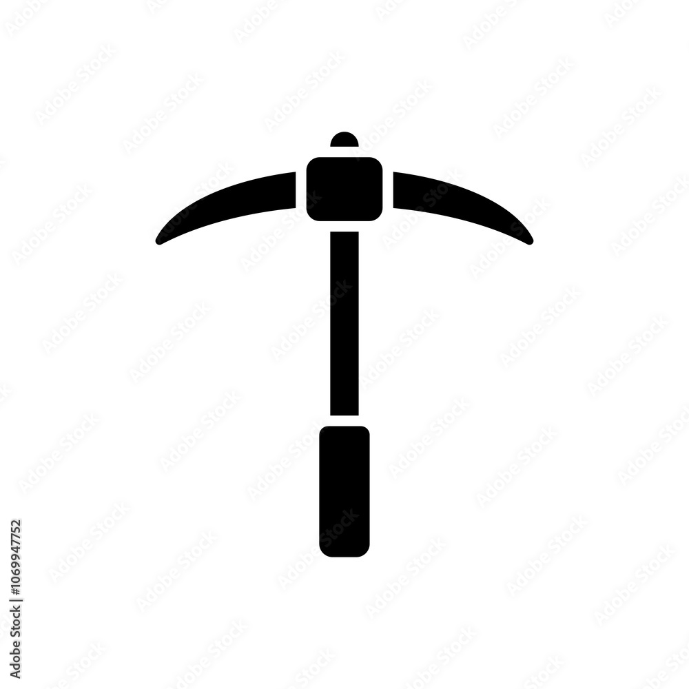 simple pickaxe icon, simple style glyph design inspiration for any interface and purpose simple pickaxe icon, simple style glyph design inspiration for any interface and purpose