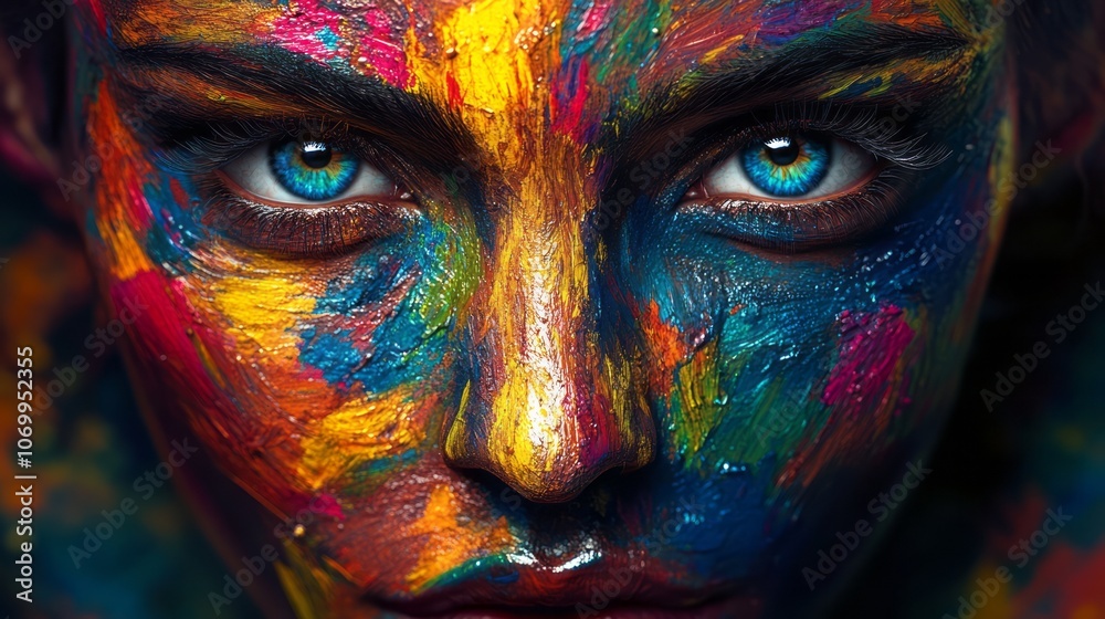 A woman in colors 4 A woman in colors 4