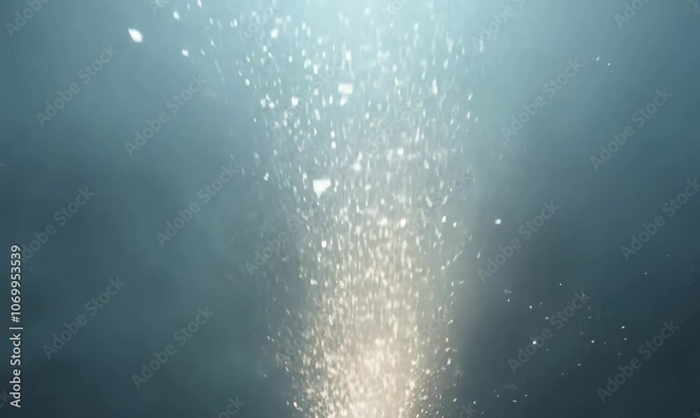 ascension of luminous dust particles in the dark