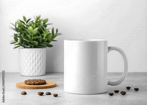 cup of coffee with beans, 