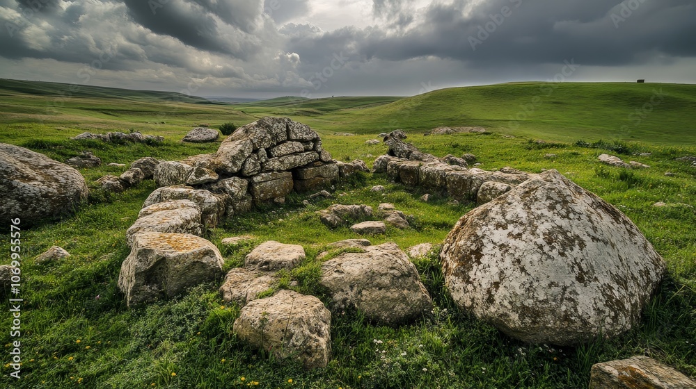 Ancient burial site in Shamakhi, Azerbaijan Ancient burial site in Shamakhi, Azerbaijan