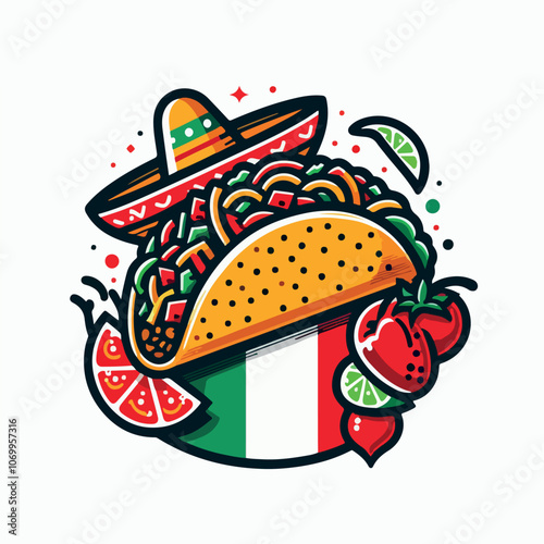 tacos logo illustration
