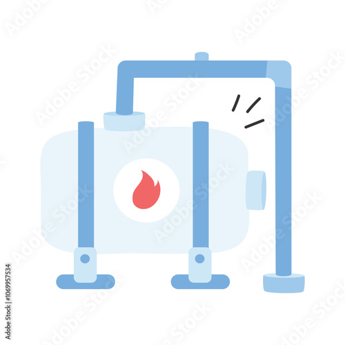 Get this amazing icon of fuel tank in trendy style