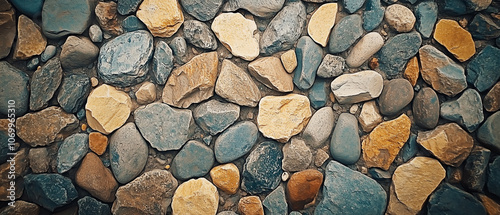 Textured Stone Wall Background Smooth, Gray, and Brown.