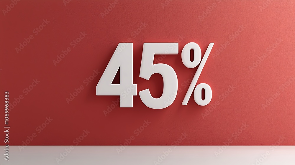 A bold red background features a prominent white A bold red background features a prominent white