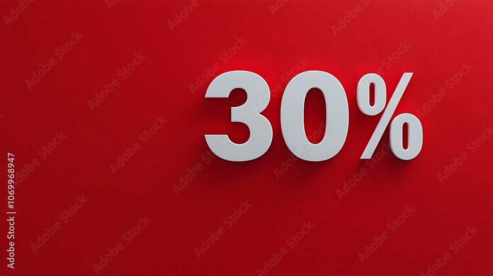 Red background featuring bold white Red background featuring bold white