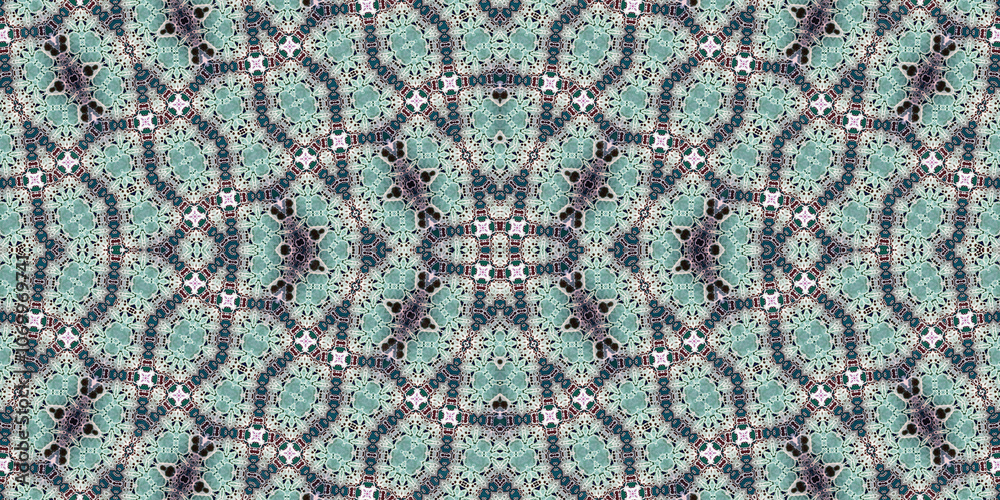 Seamless kaleidoscope pattern. The texture of the woven pattern. Endless pattern Seamless kaleidoscope pattern. The texture of the woven pattern. Endless pattern