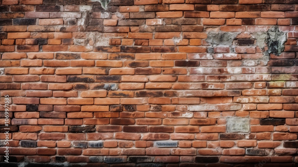 Obraz premium Textured Brick Wall with Rustic Appeal